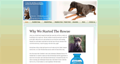 Desktop Screenshot of dobermanrescuegr.org